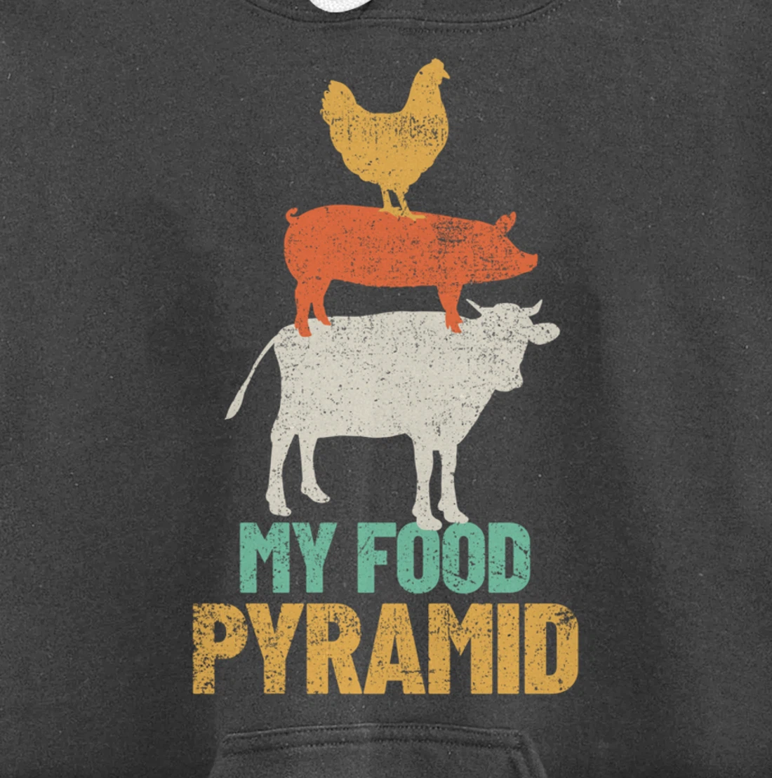 Carnivores Cow Pig Chicken Grilling BBQ Pullover Hoodie