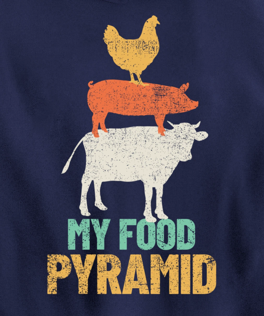 Carnivores Cow Pig Chicken Grilling BBQ Pullover Hoodie