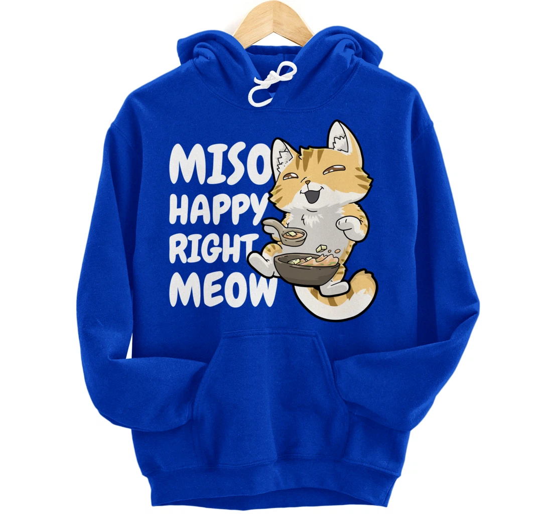 Miso Cat Japanese Anime Kawaii Neko Pullover Hoodie