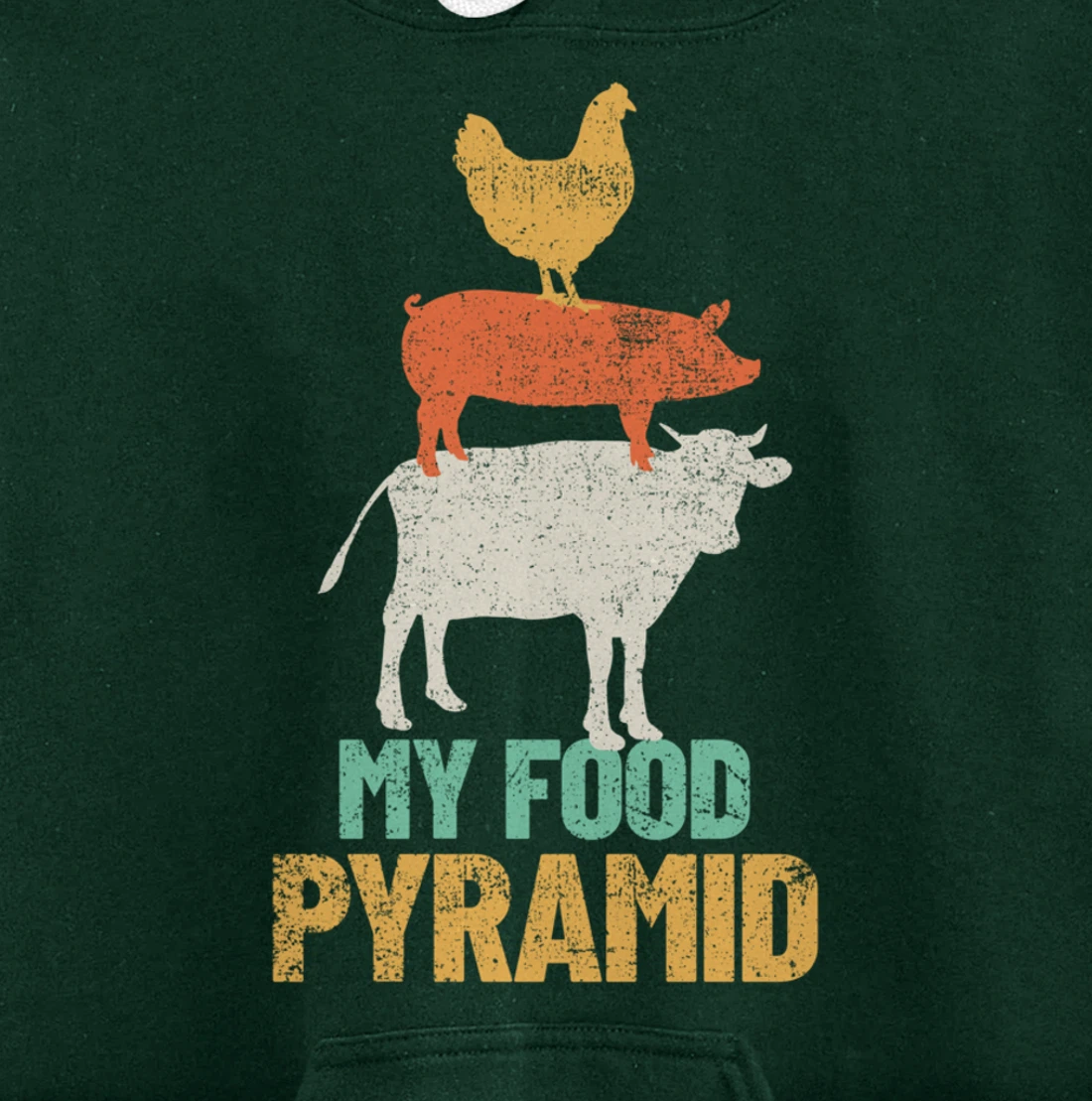 Carnivores Cow Pig Chicken Grilling BBQ Pullover Hoodie