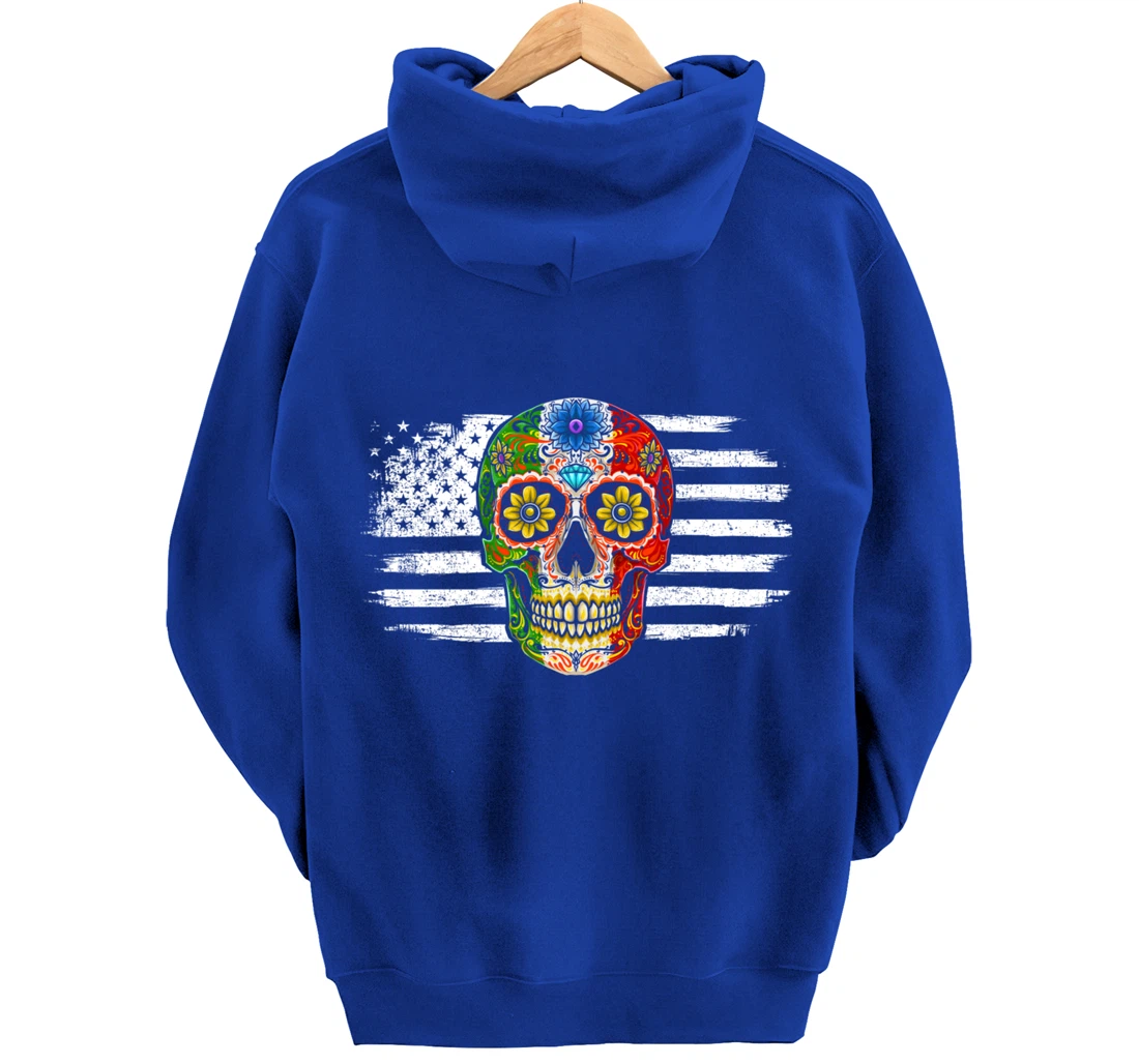 Sugar Skull Mexican Pullover Hoodie