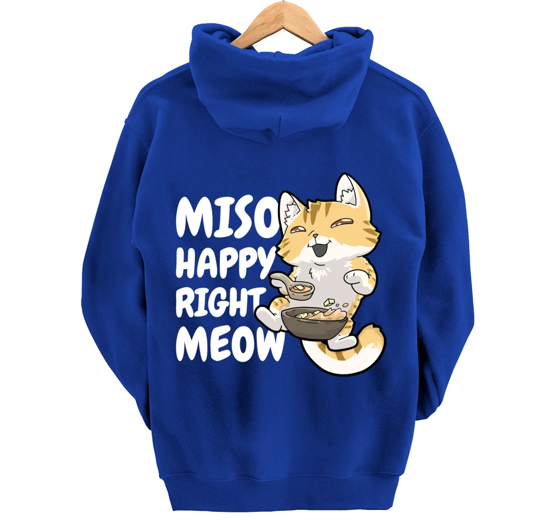 Miso Cat Japanese Anime Kawaii Neko Pullover Hoodie