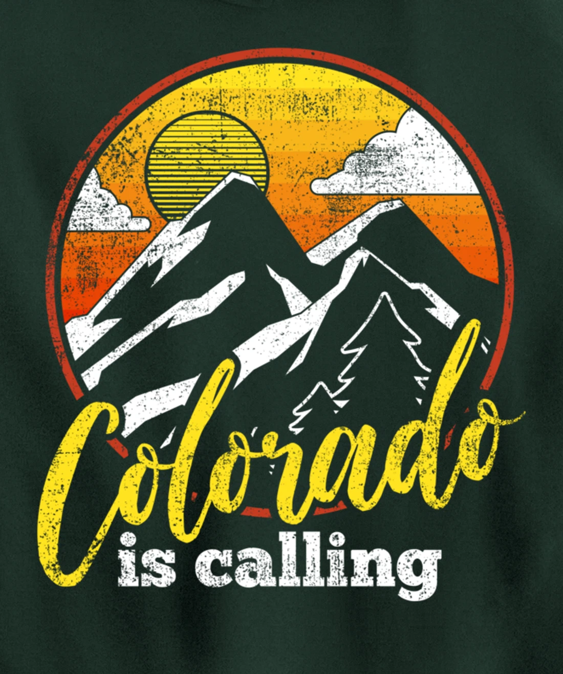 Colorado Mountain Hiking Hiker Pullover Hoodie