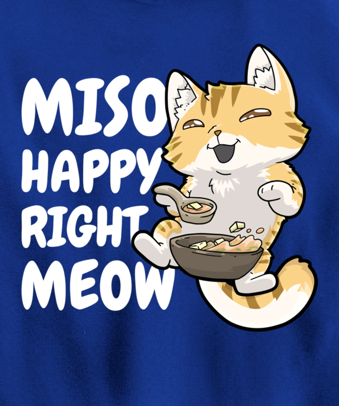Miso Cat Japanese Anime Kawaii Neko Pullover Hoodie