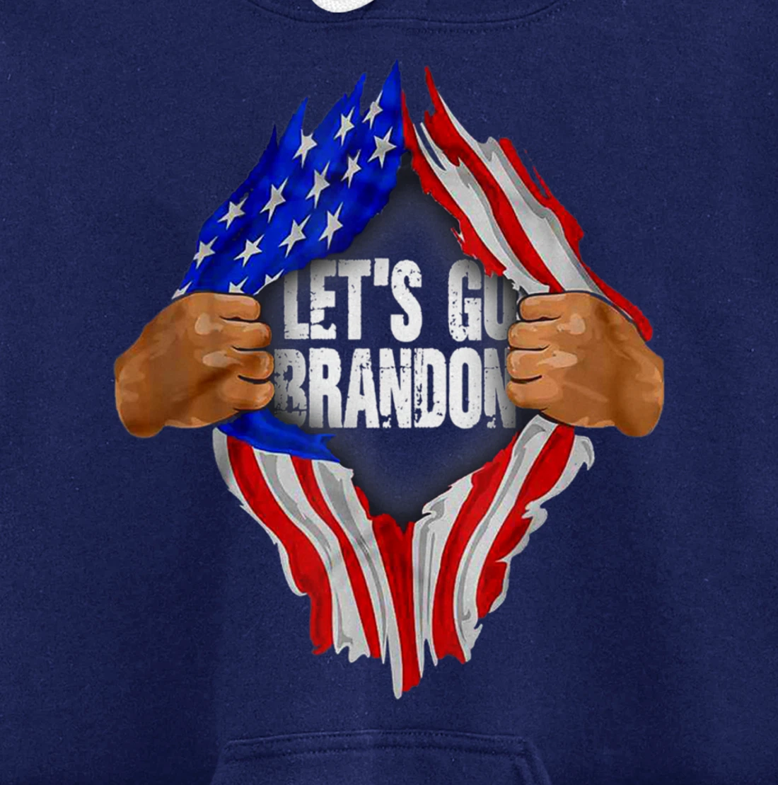 Let's Go Branson Brandon US Flag Conservative Anti Liberal Pullover Hoodie
