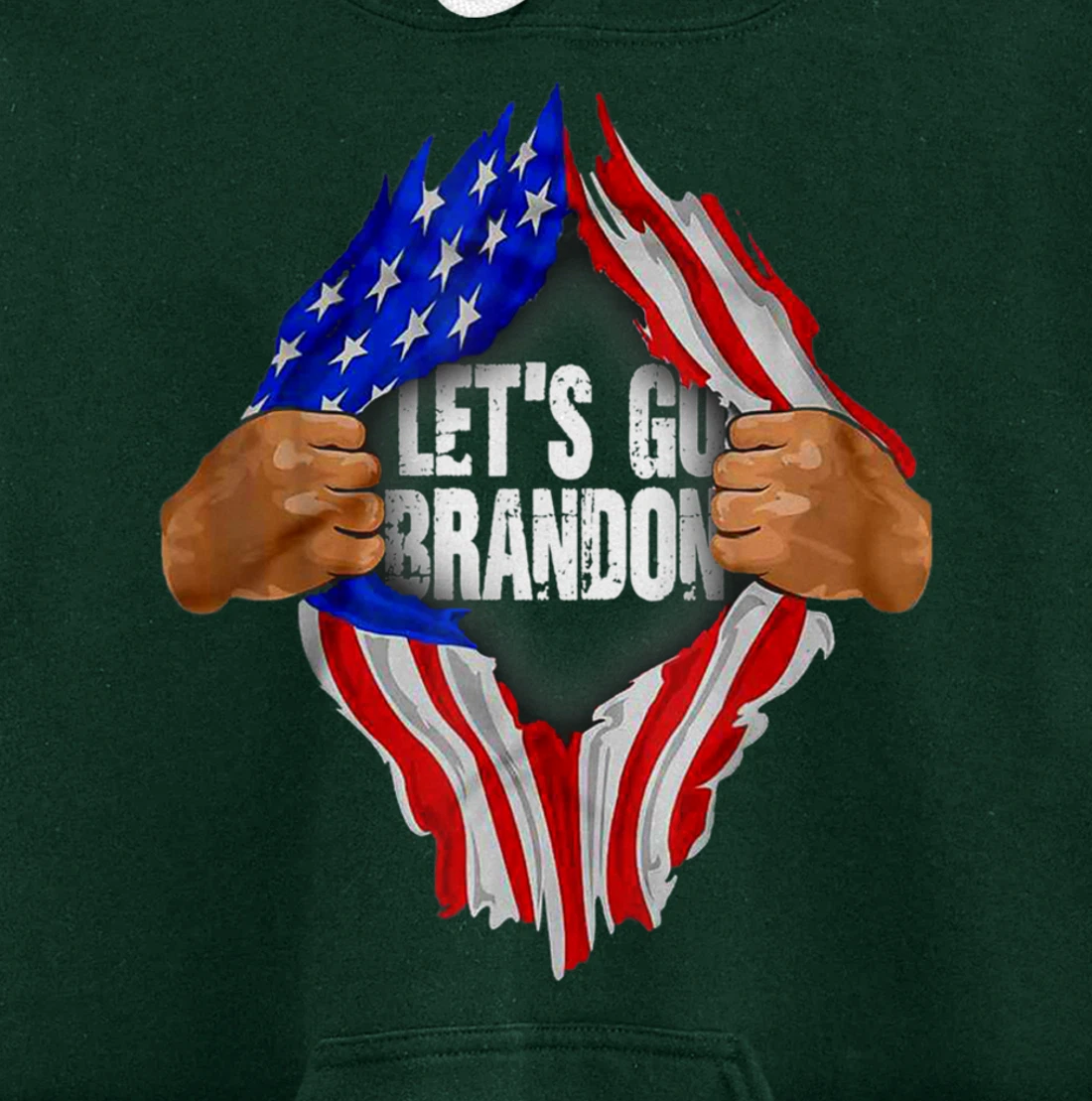 Let's Go Branson Brandon US Flag Conservative Anti Liberal Pullover Hoodie