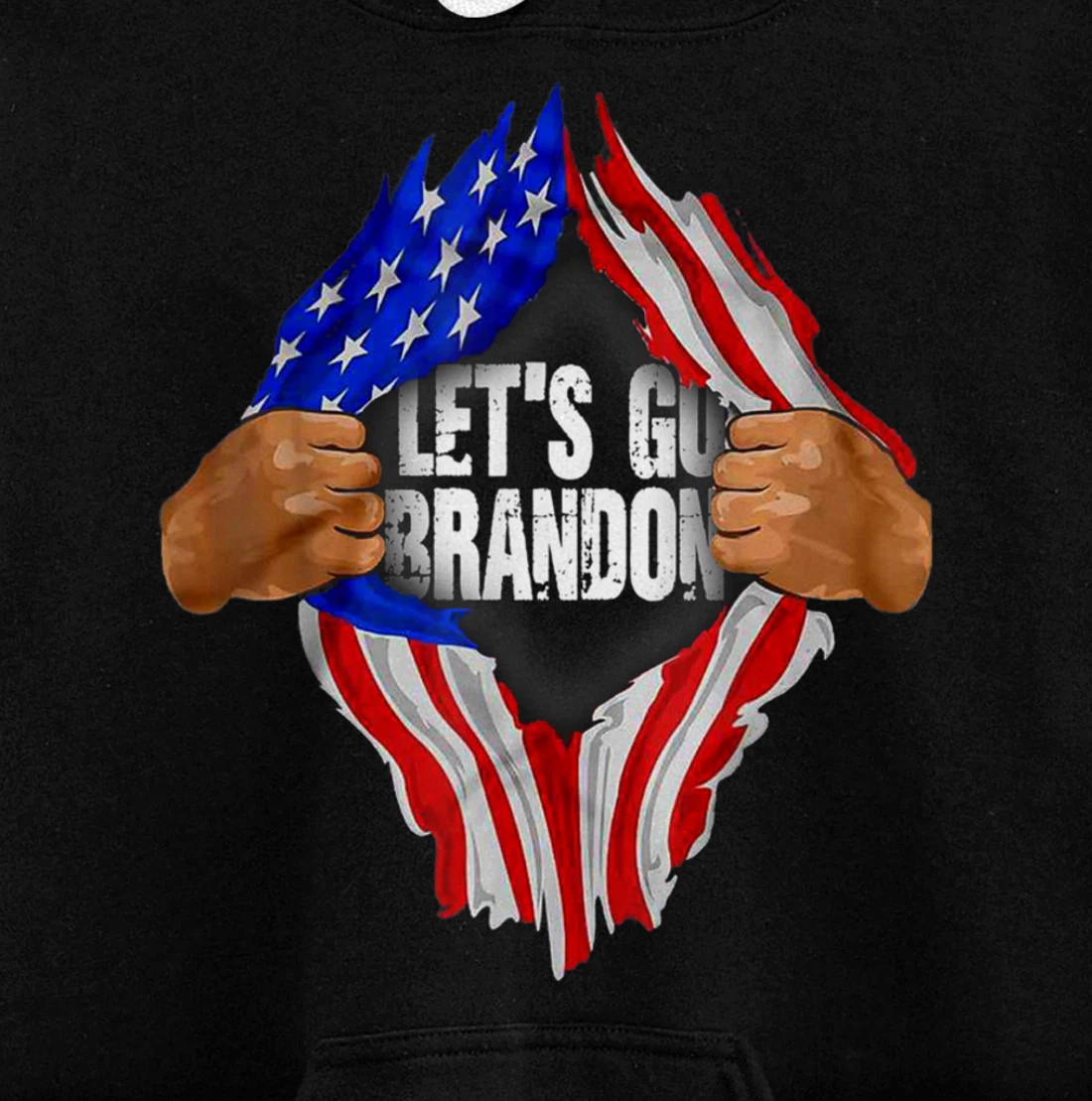 Let's Go Branson Brandon US Flag Conservative Anti Liberal Pullover Hoodie