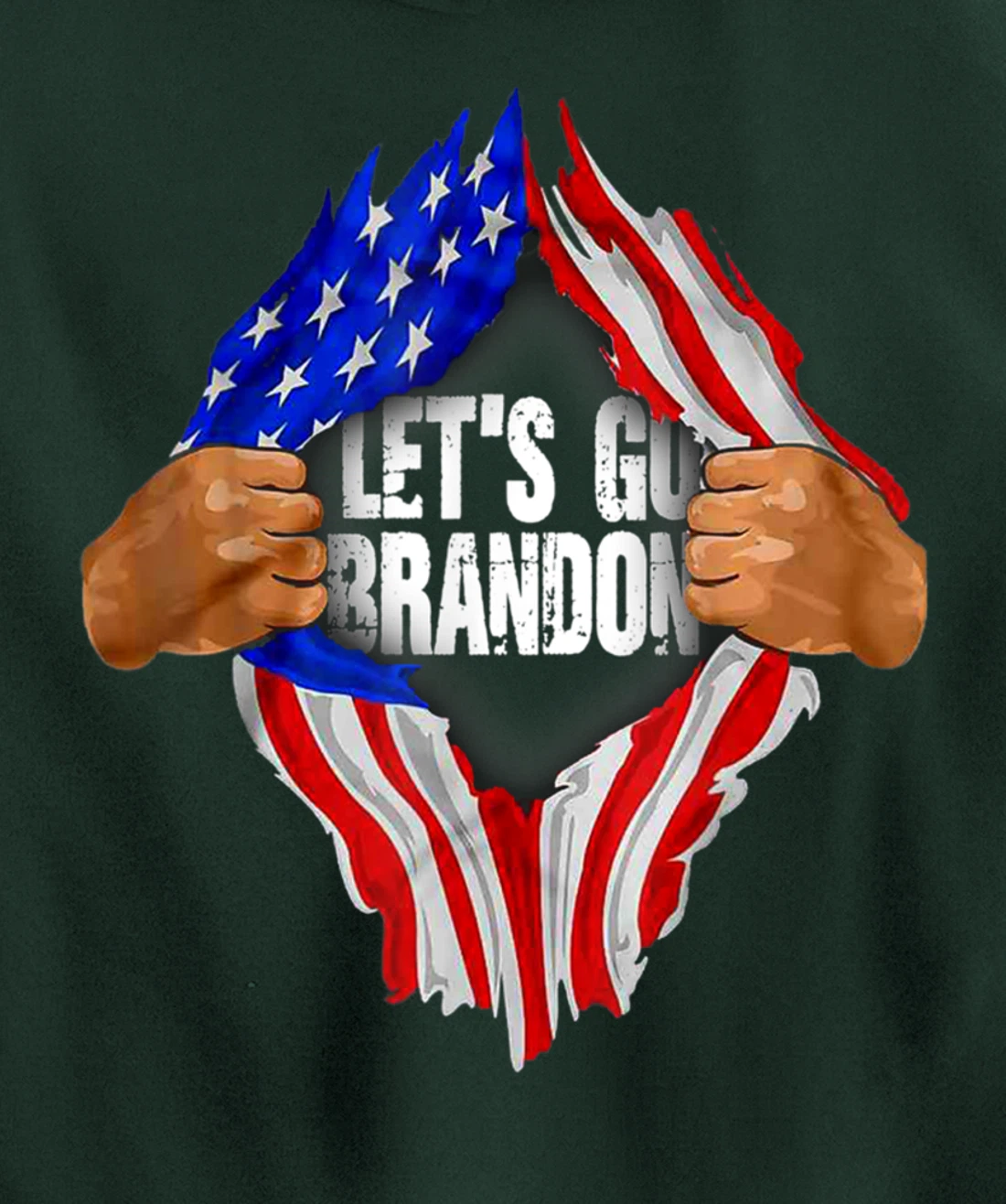 Let's Go Branson Brandon US Flag Conservative Anti Liberal Pullover Hoodie