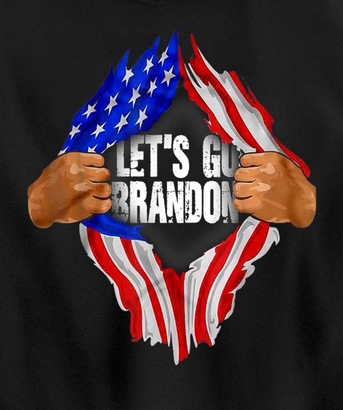Let's Go Branson Brandon US Flag Conservative Anti Liberal Pullover Hoodie