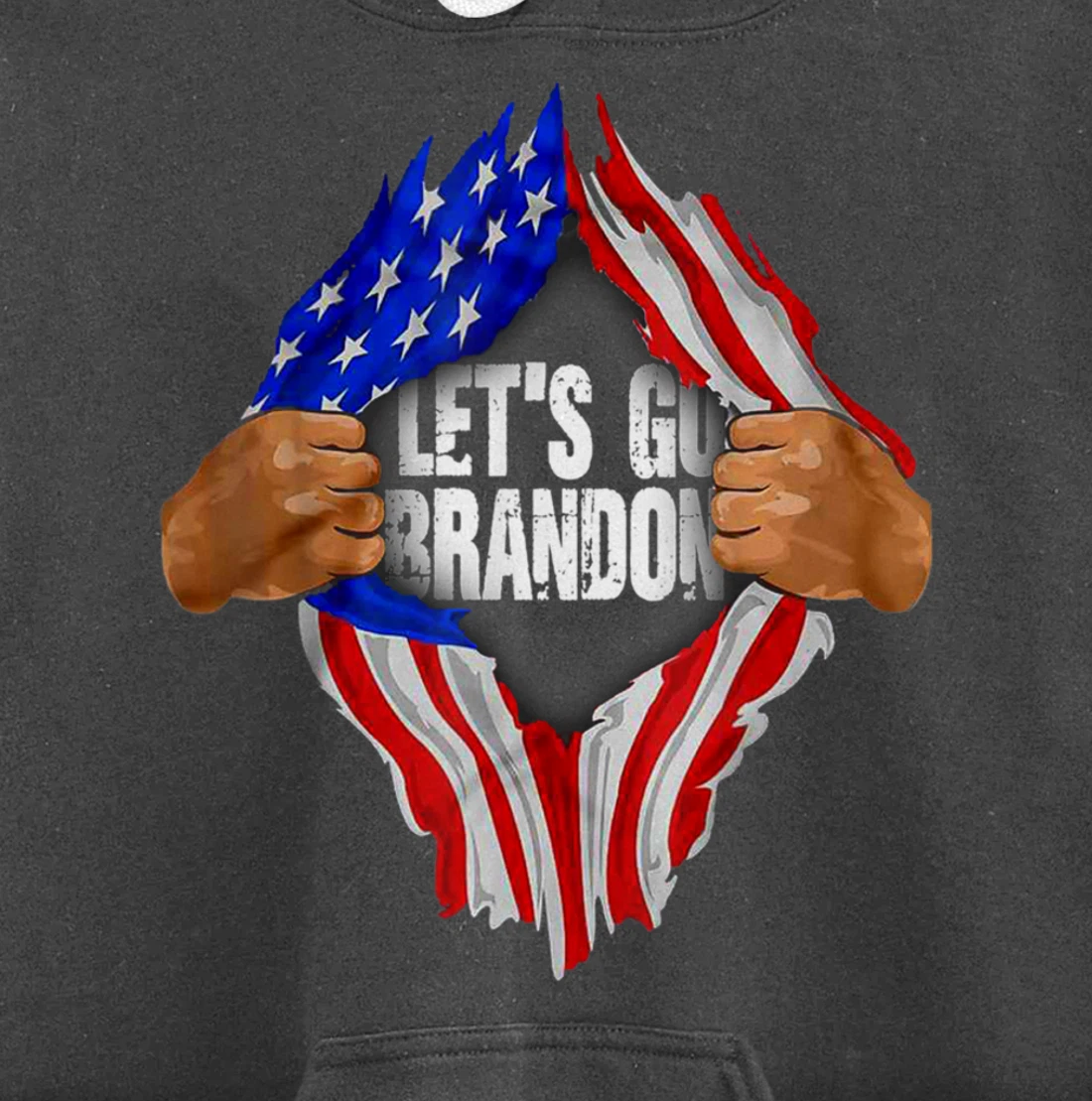 Let's Go Branson Brandon US Flag Conservative Anti Liberal Pullover Hoodie