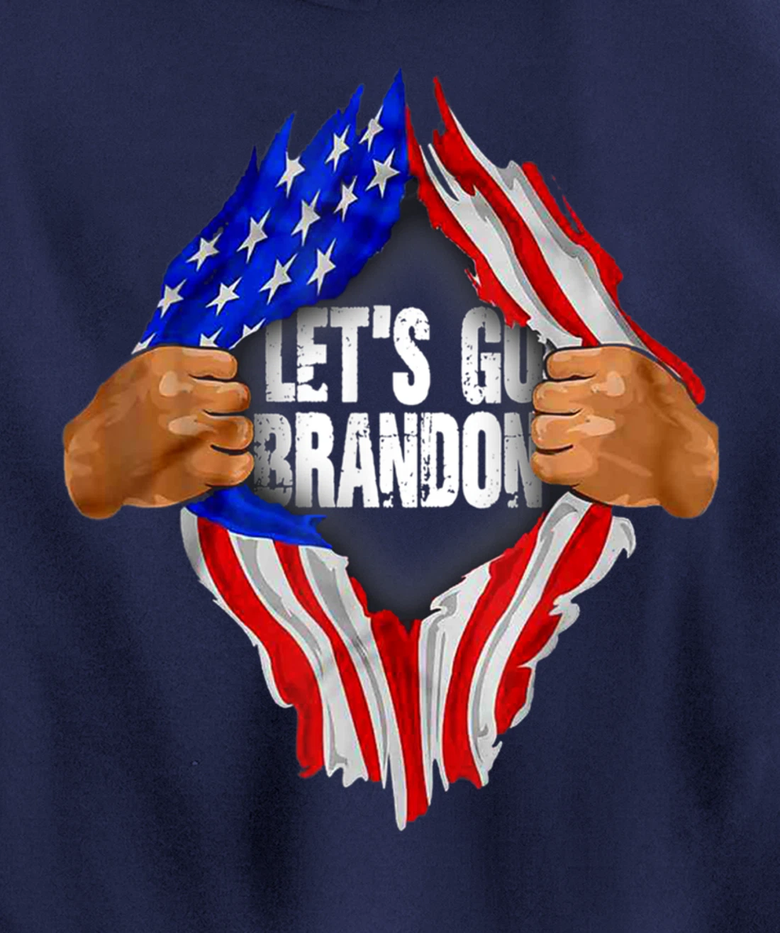 Let's Go Branson Brandon US Flag Conservative Anti Liberal Pullover Hoodie
