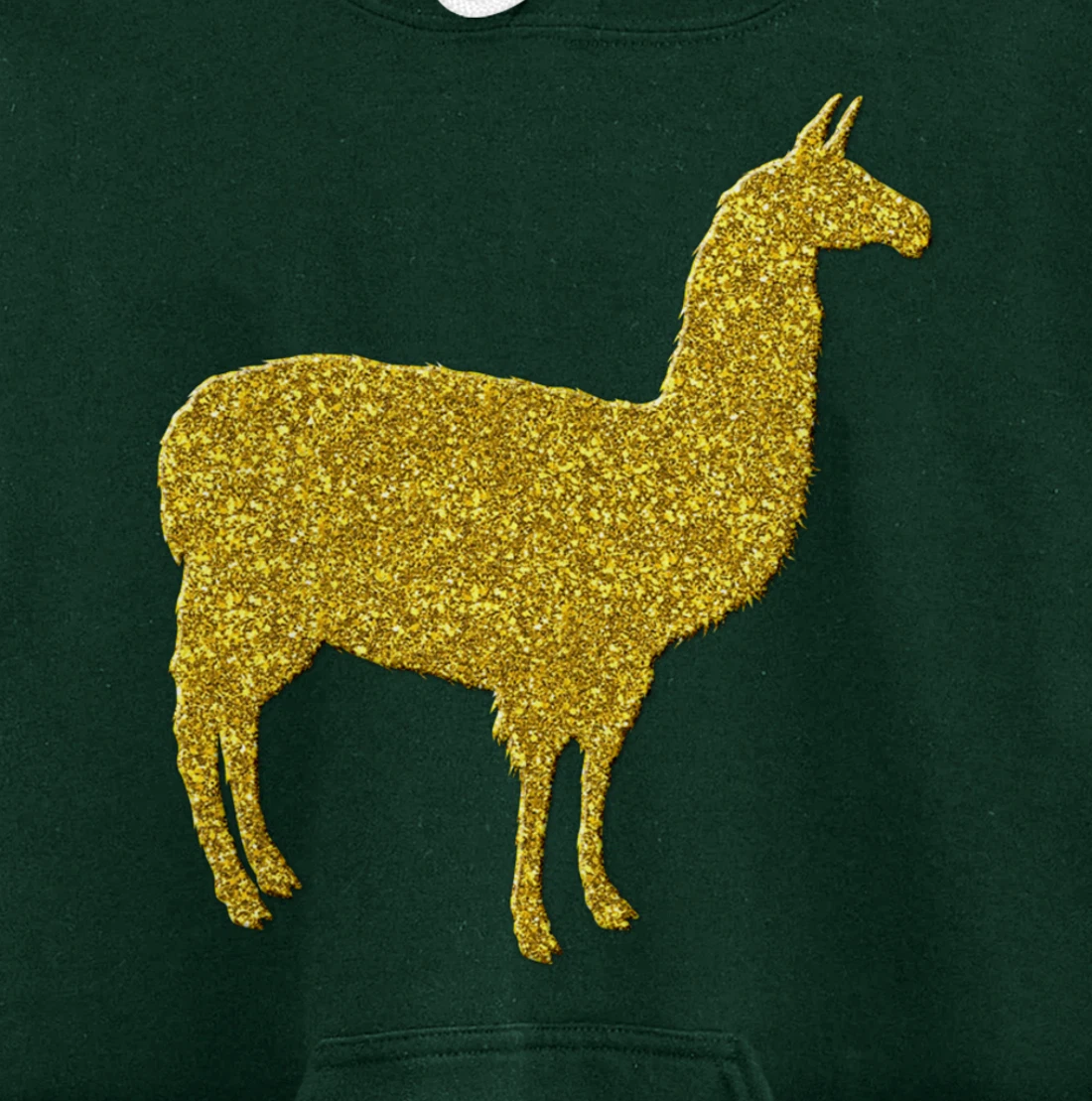 Llama alpaca Vintage, Golden retro animal symbol Pullover Hoodie