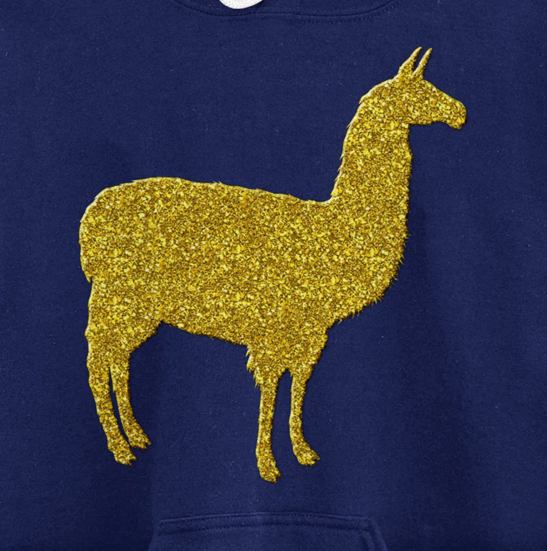 Llama alpaca Vintage, Golden retro animal symbol Pullover Hoodie