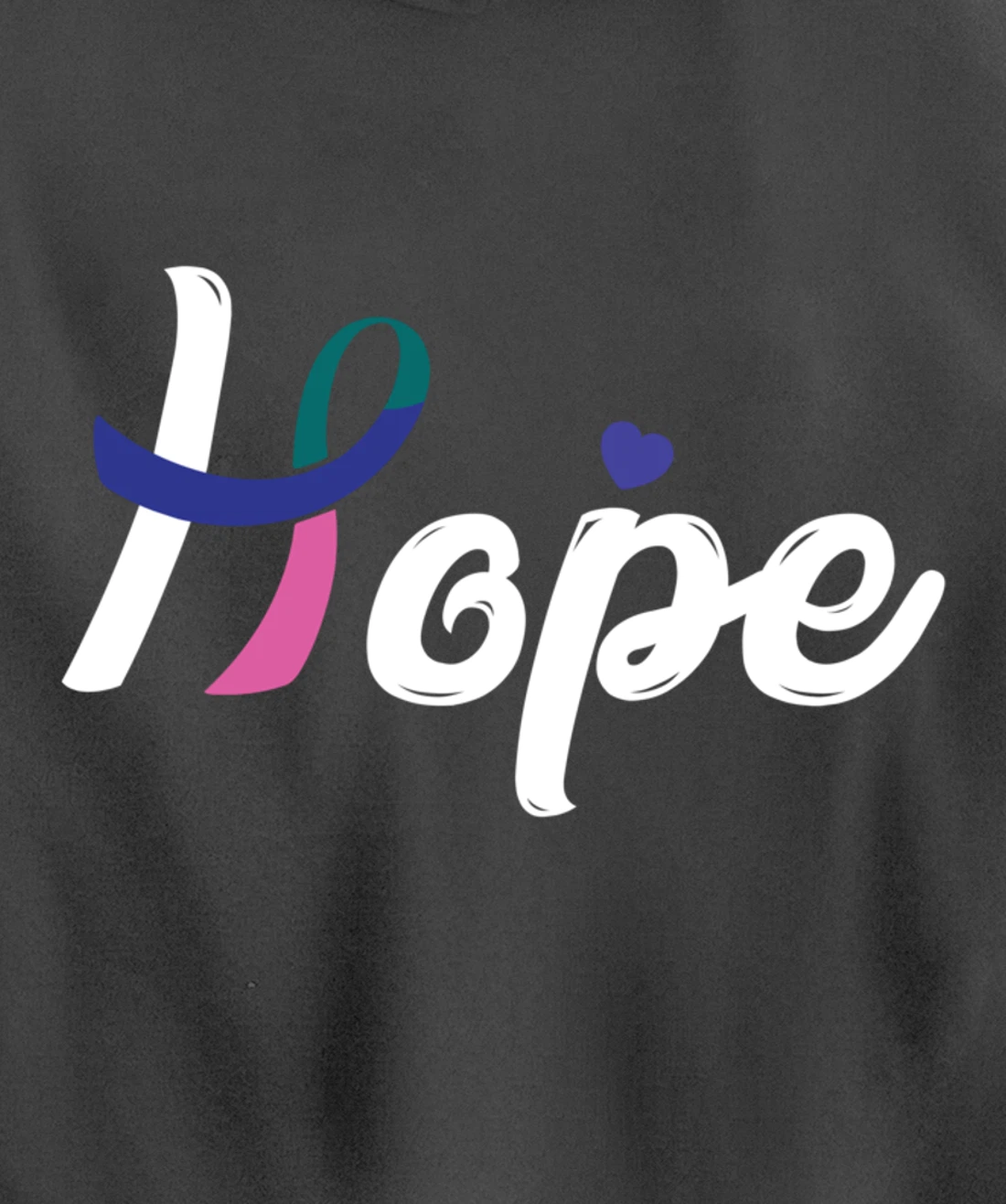 Thyroid Cancer Fight Cancer Ribbon Pullover Hoodie