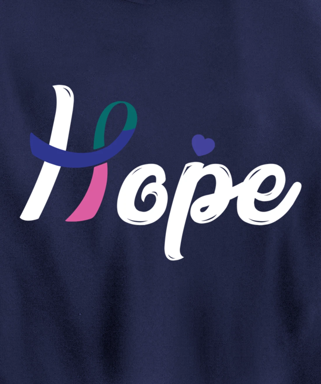 Thyroid Cancer Fight Cancer Ribbon Pullover Hoodie