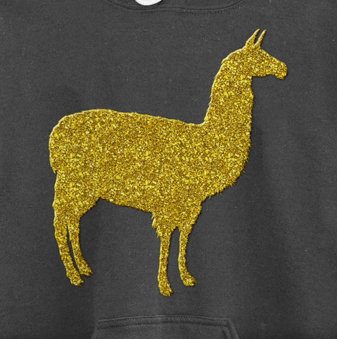 Llama alpaca Vintage, Golden retro animal symbol Pullover Hoodie