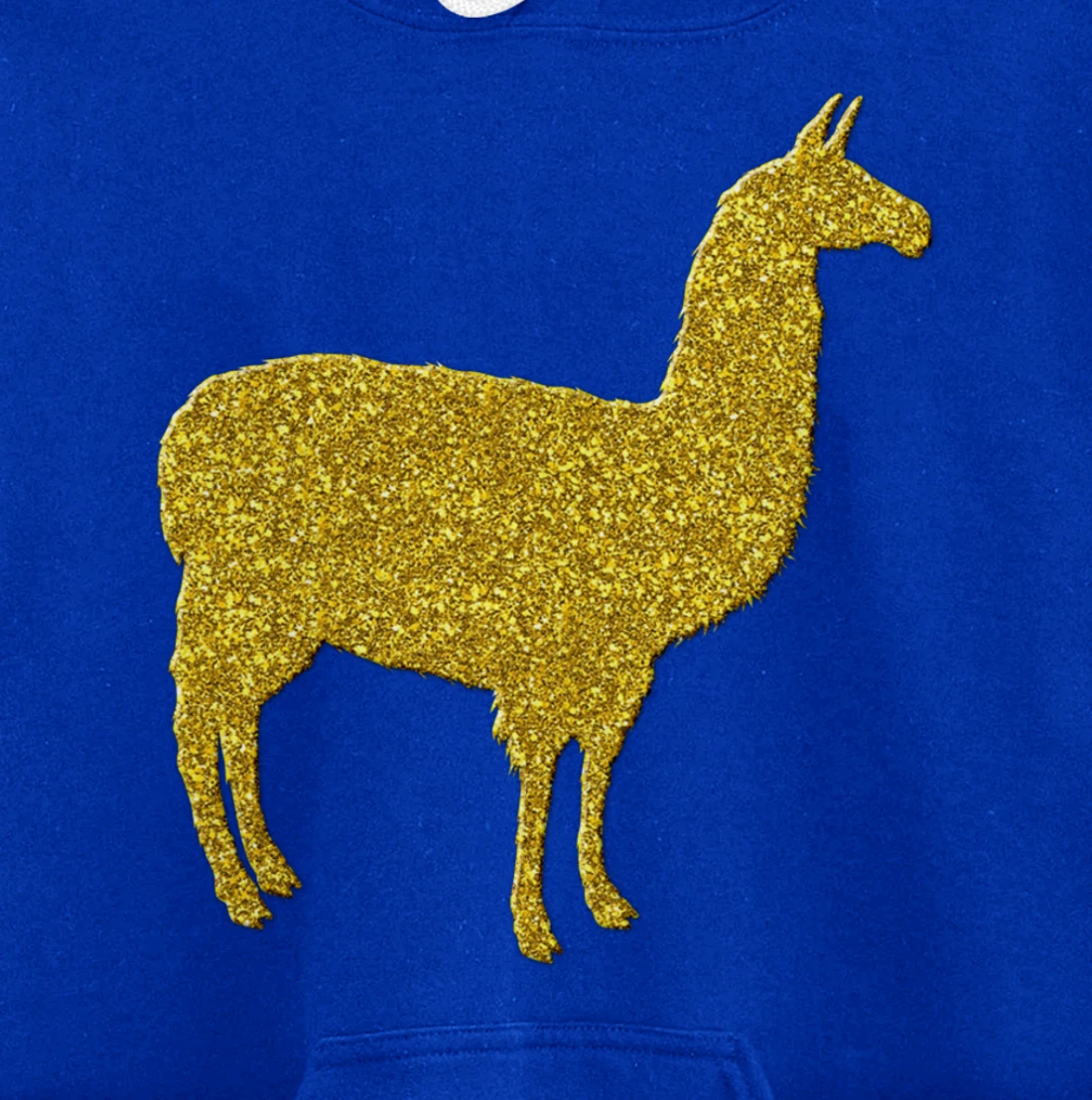 Llama alpaca Vintage, Golden retro animal symbol Pullover Hoodie