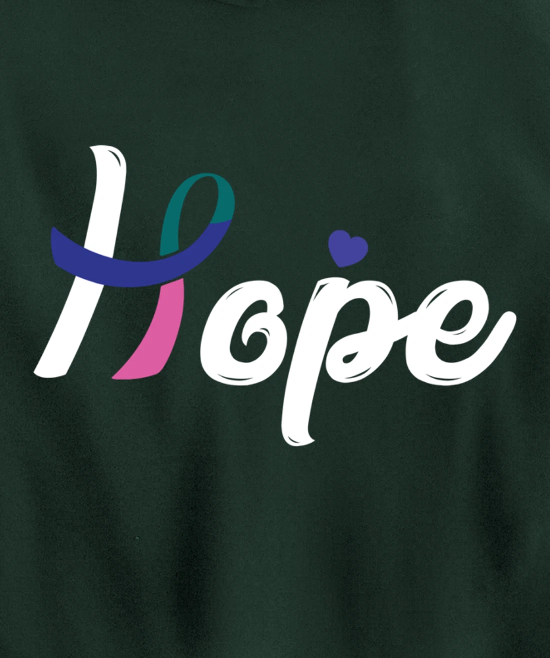 Thyroid Cancer Fight Cancer Ribbon Pullover Hoodie