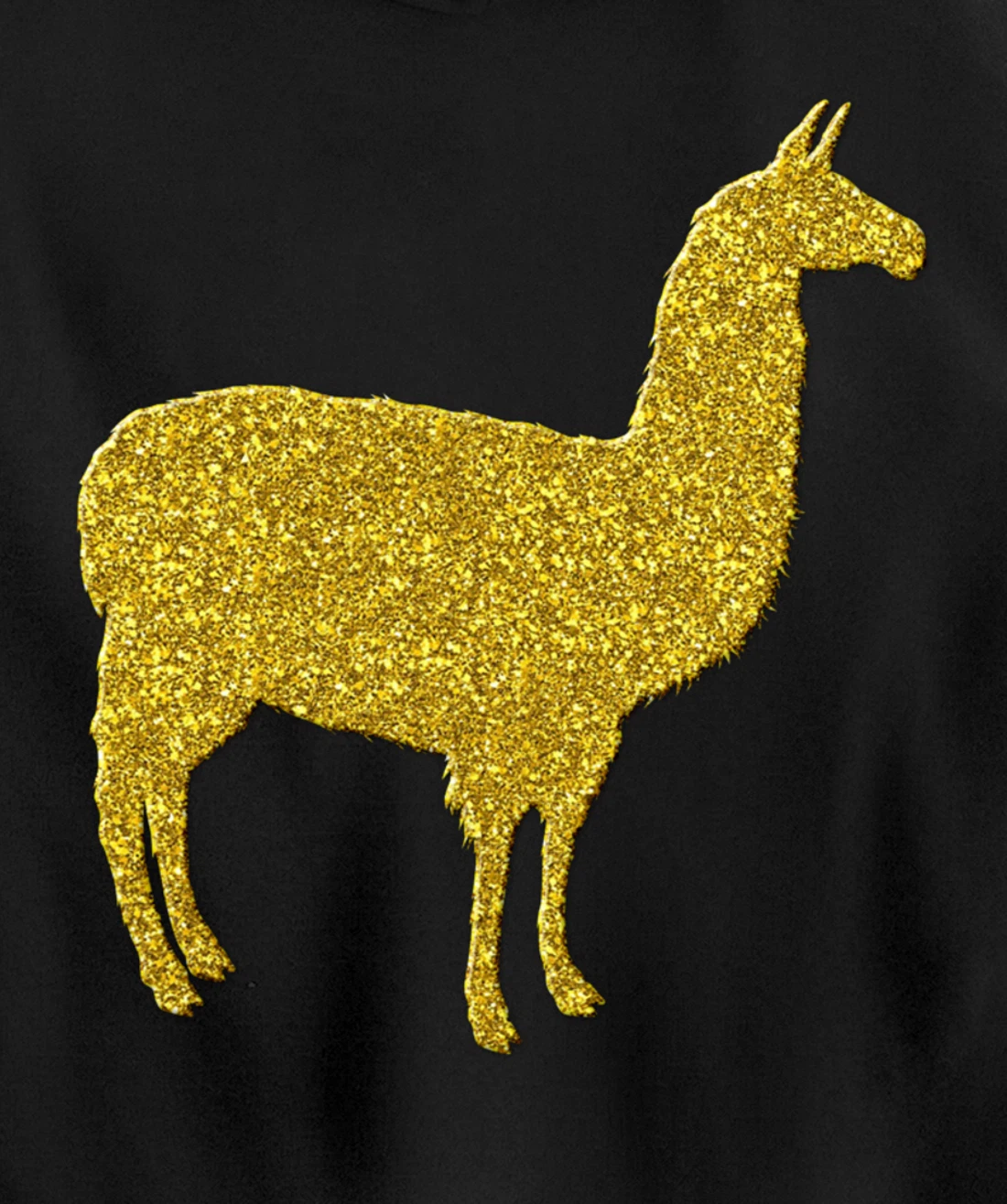 Llama alpaca Vintage, Golden retro animal symbol Pullover Hoodie