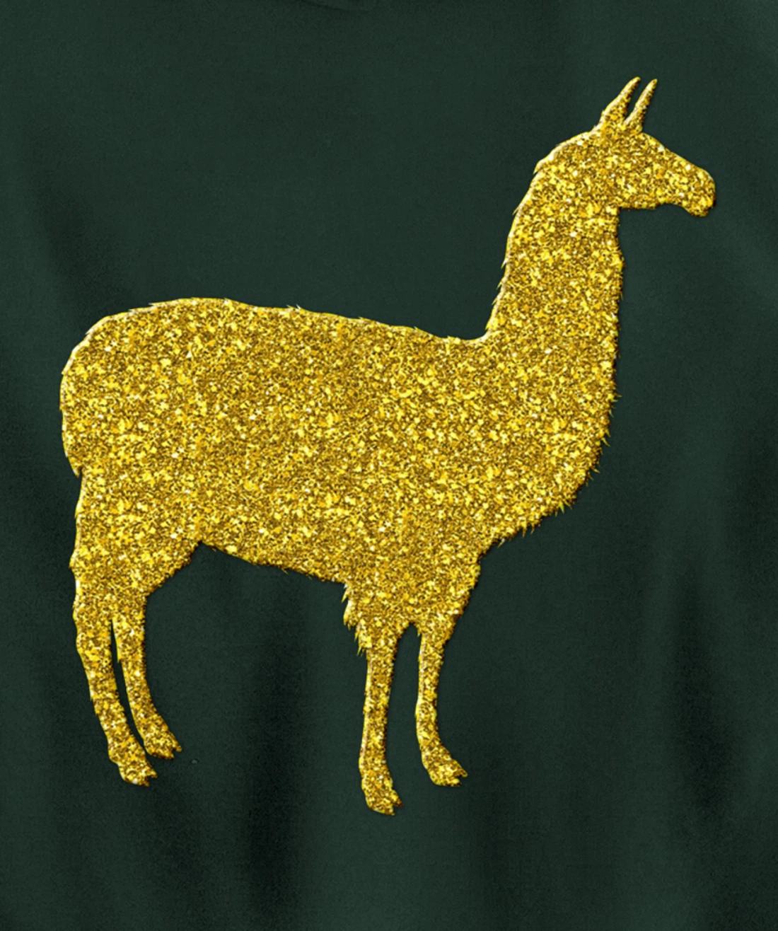 Llama alpaca Vintage, Golden retro animal symbol Pullover Hoodie