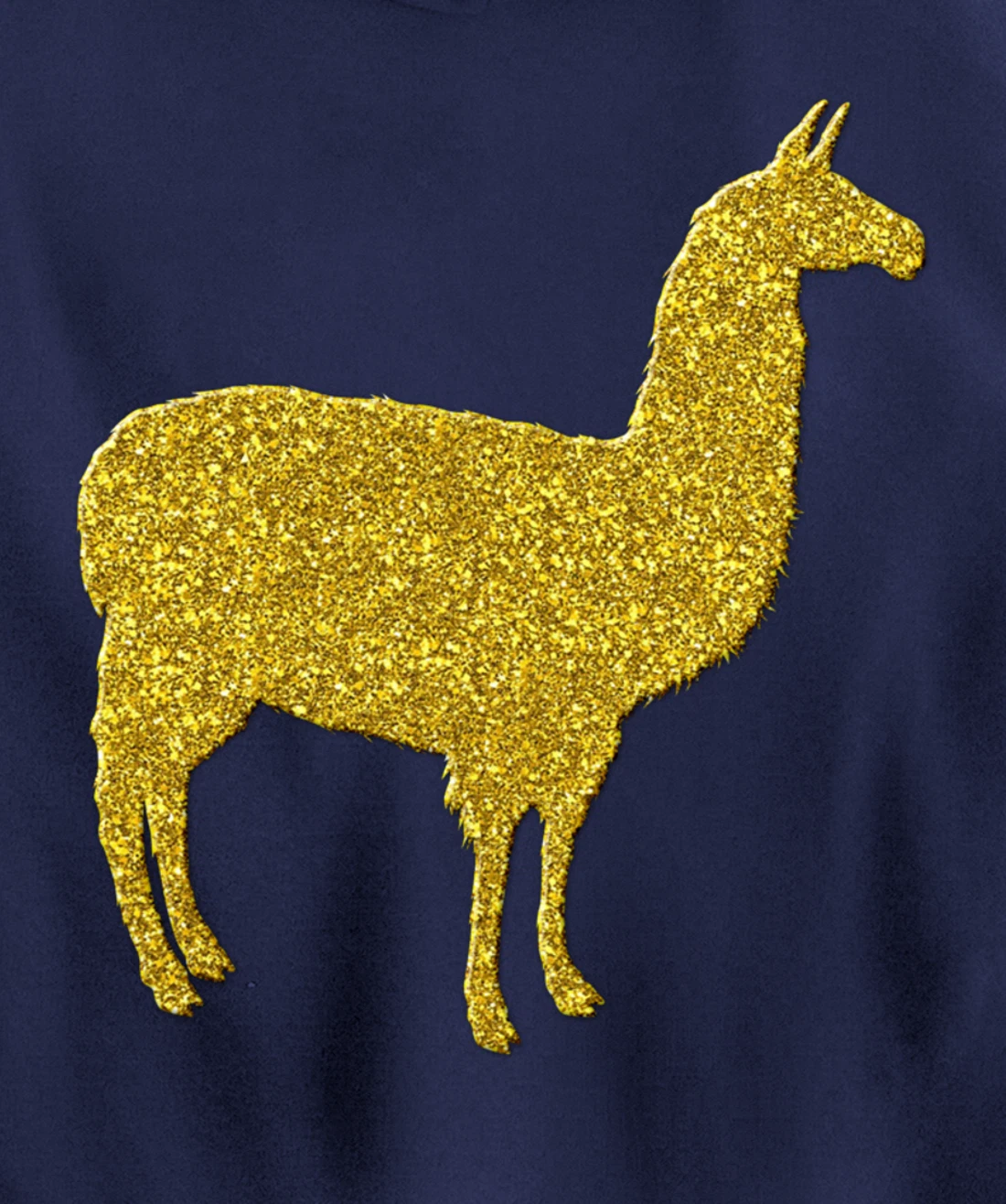 Llama alpaca Vintage, Golden retro animal symbol Pullover Hoodie
