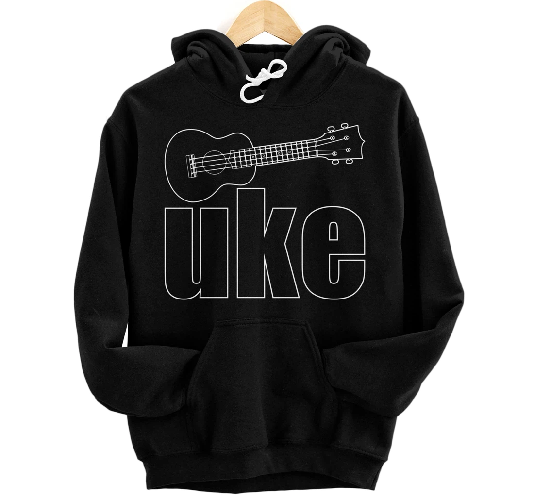 Uke Ukulele Player Pullover Hoodie