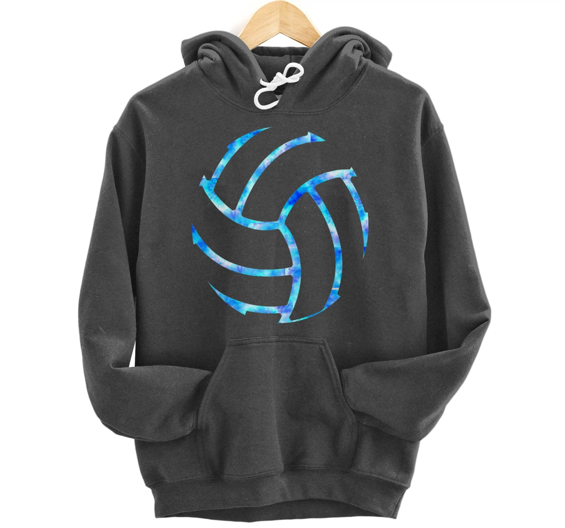 Volleyball stuff attire tie dye gift for a teen girl player Pullover Hoodie