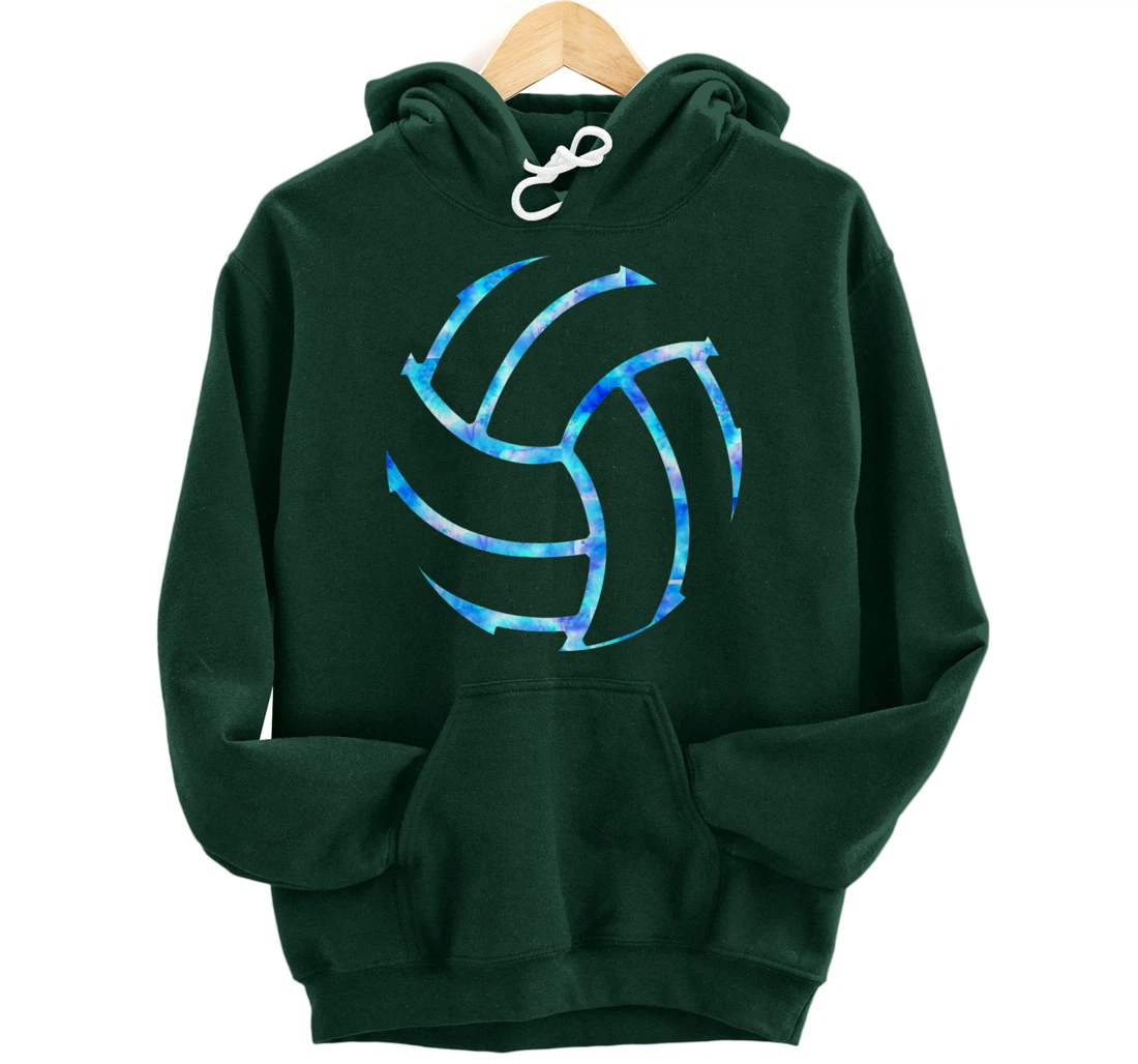 Volleyball stuff attire tie dye gift for a teen girl player Pullover Hoodie