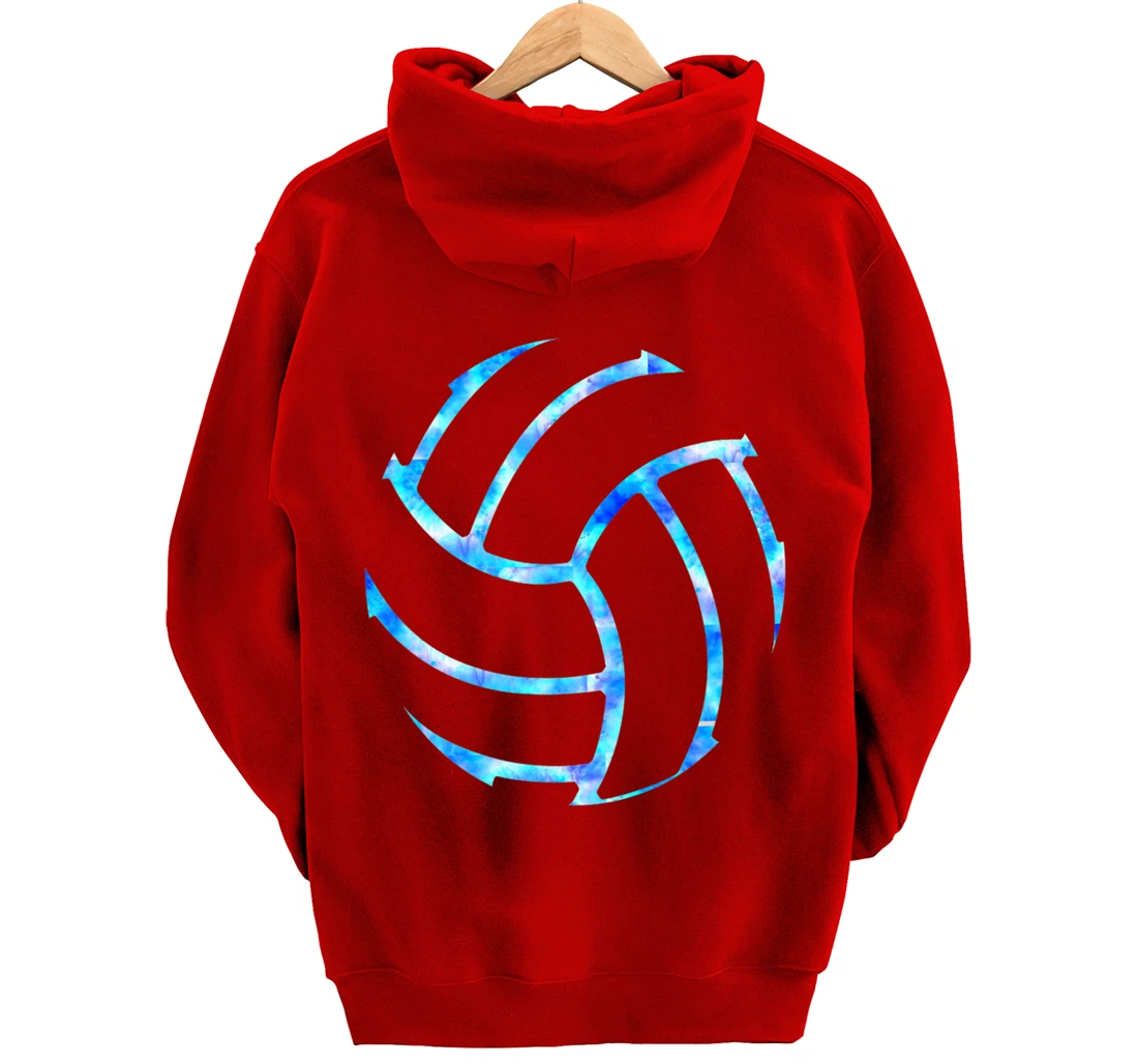 Volleyball stuff attire tie dye gift for a teen girl player Pullover Hoodie