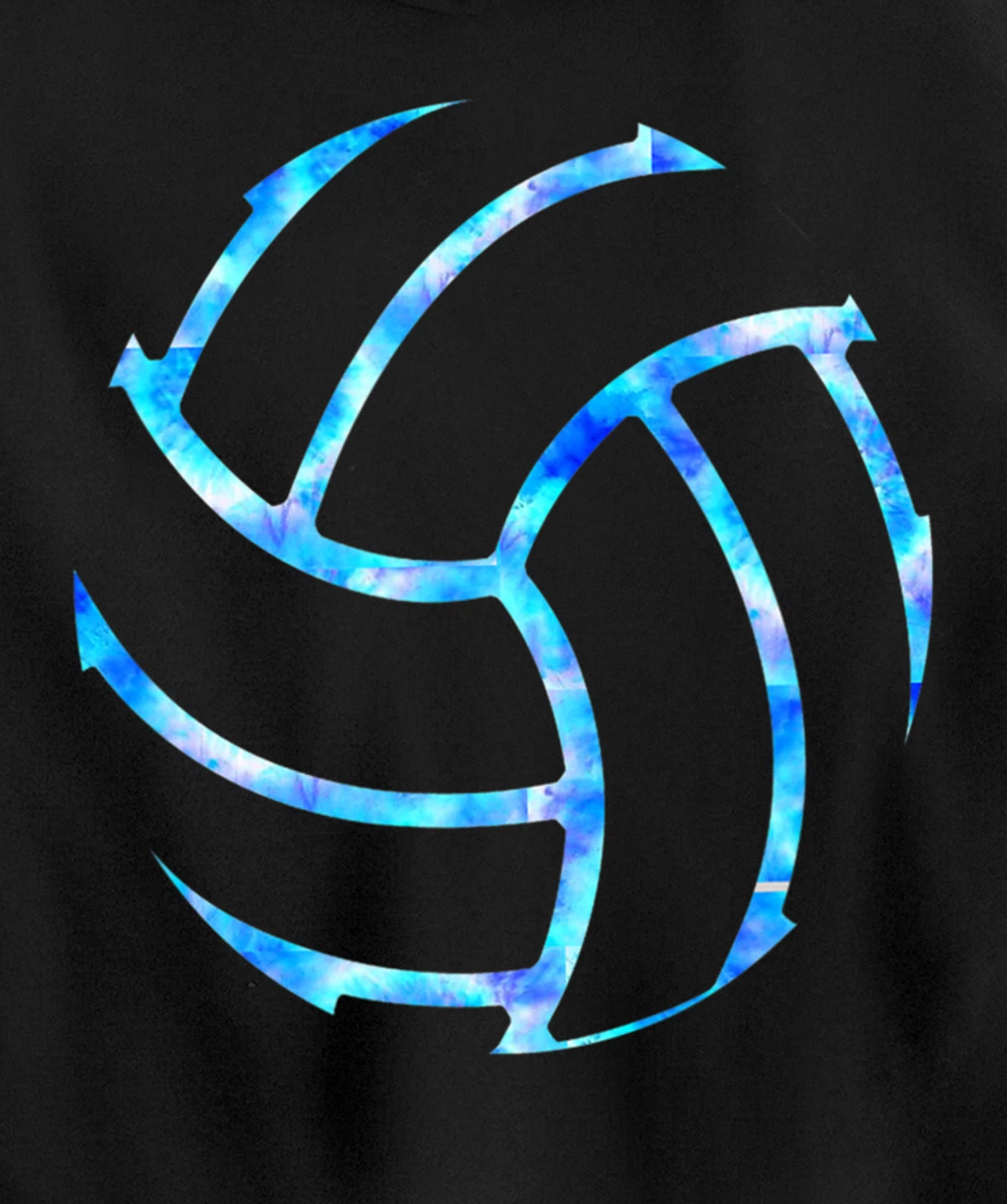 Volleyball stuff attire tie dye gift for a teen girl player Pullover Hoodie