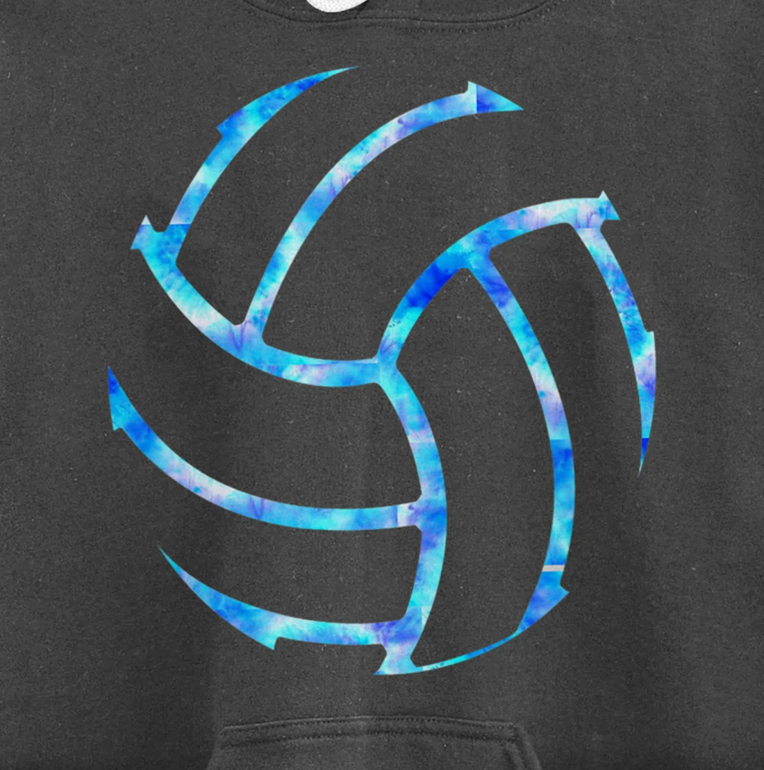 Volleyball stuff attire tie dye gift for a teen girl player Pullover Hoodie