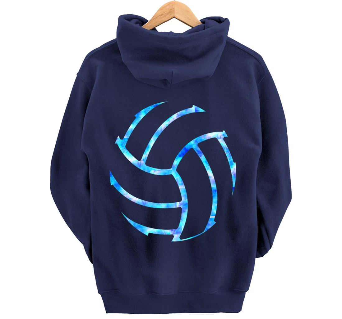 Volleyball stuff attire tie dye gift for a teen girl player Pullover Hoodie