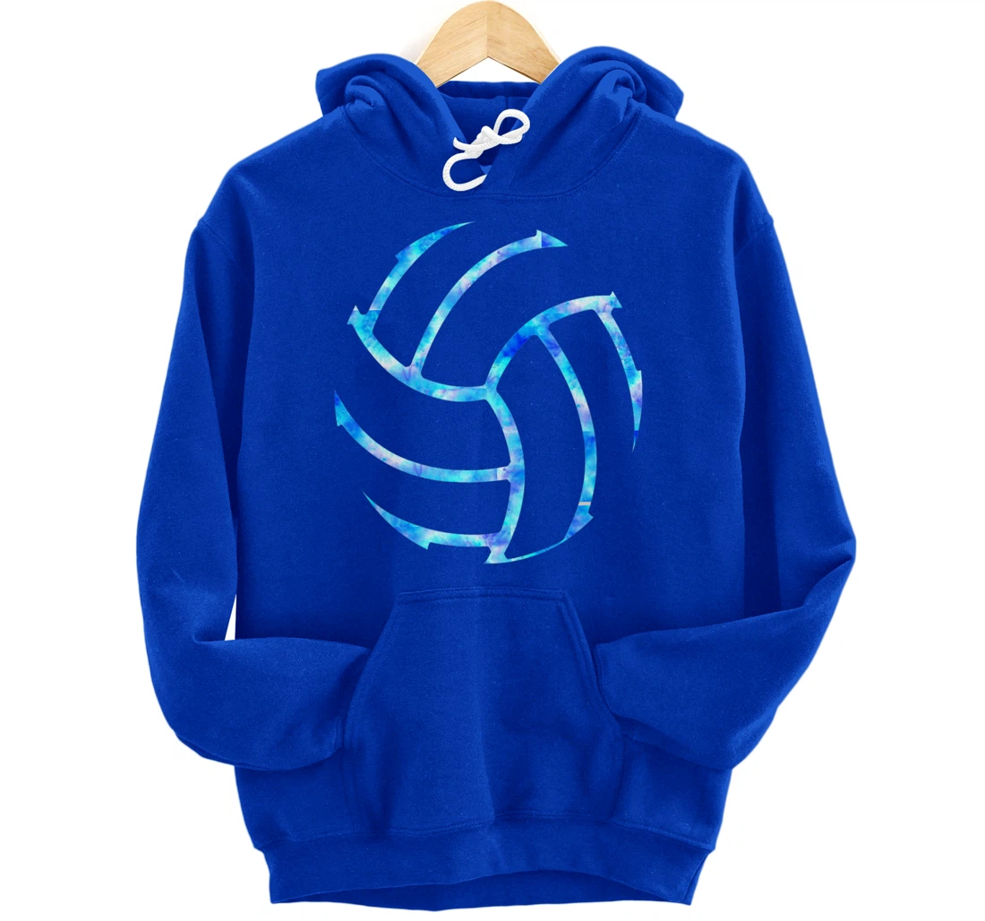 Volleyball stuff attire tie dye gift for a teen girl player Pullover Hoodie
