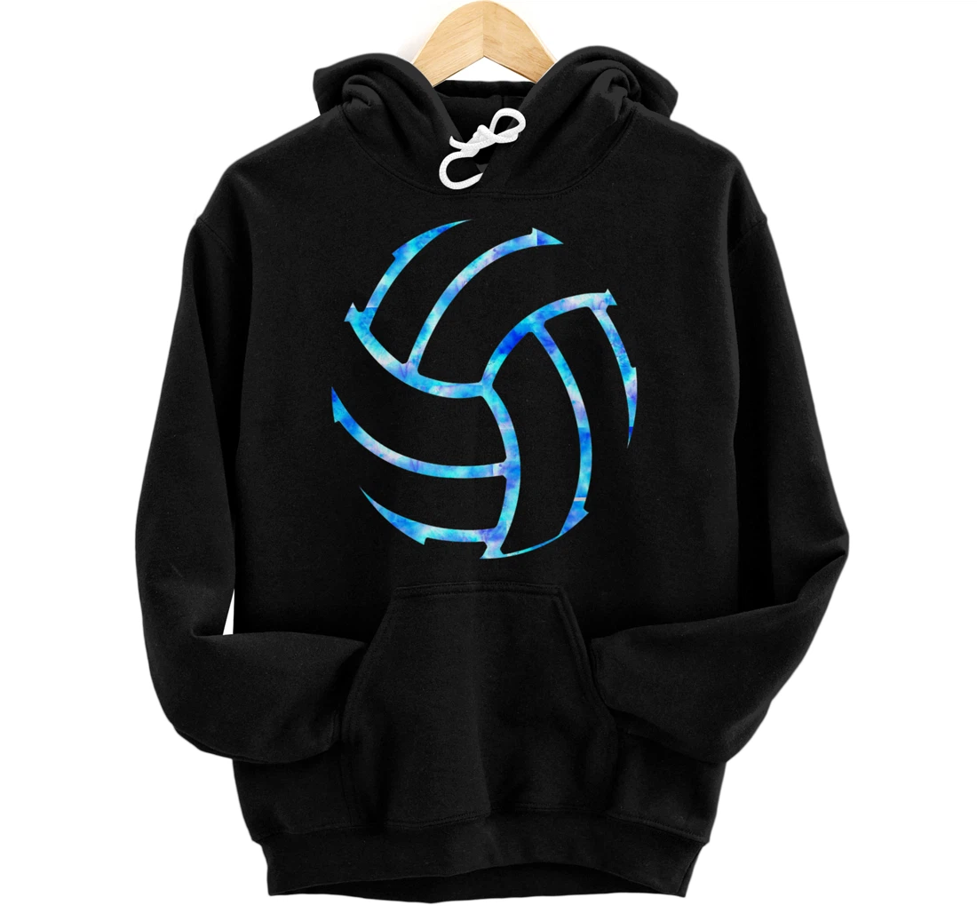 Volleyball stuff attire tie dye gift for a teen girl player Pullover Hoodie