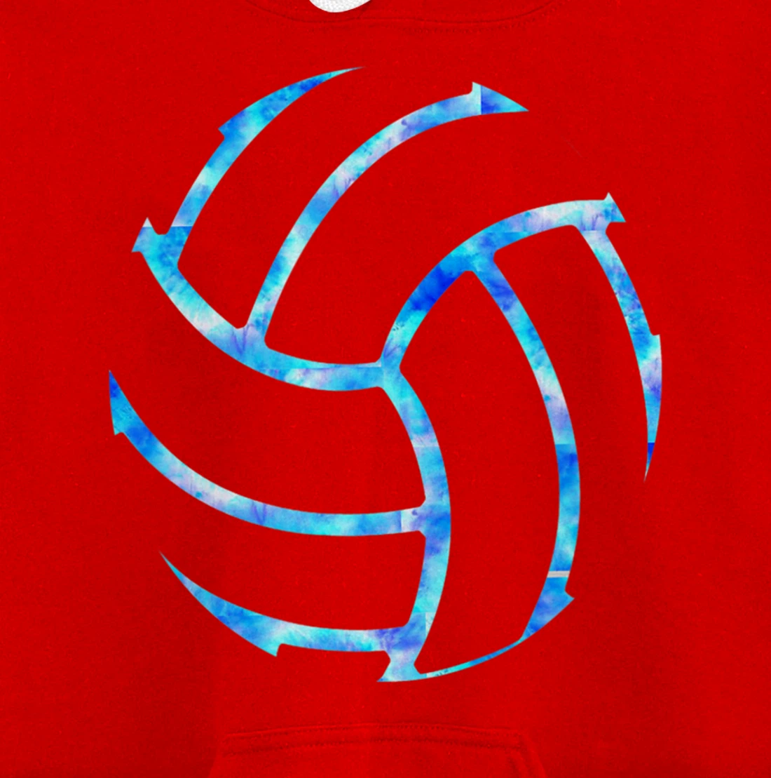 Volleyball stuff attire tie dye gift for a teen girl player Pullover Hoodie