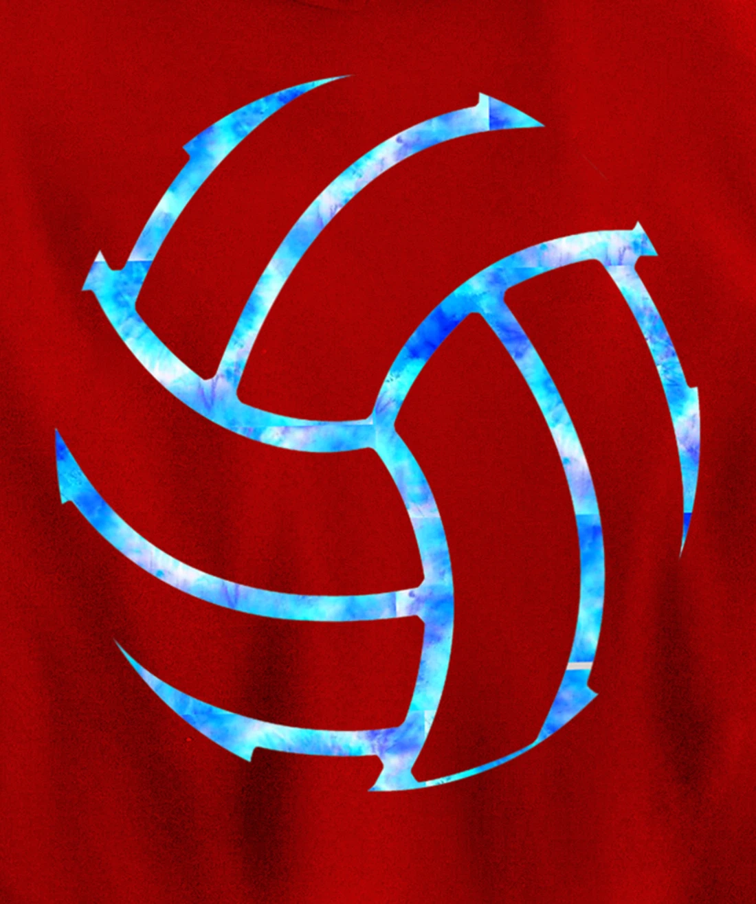 Volleyball stuff attire tie dye gift for a teen girl player Pullover Hoodie