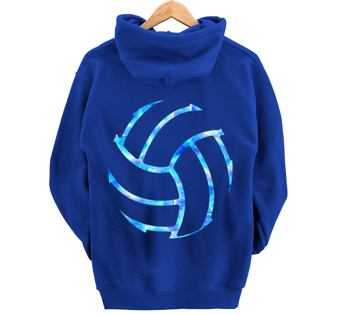 Volleyball stuff attire tie dye gift for a teen girl player Pullover Hoodie