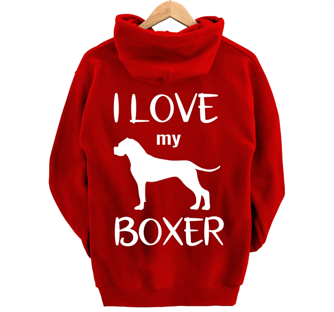 Boxer dog dog owner dog love dogs men women children Pullover Hoodie