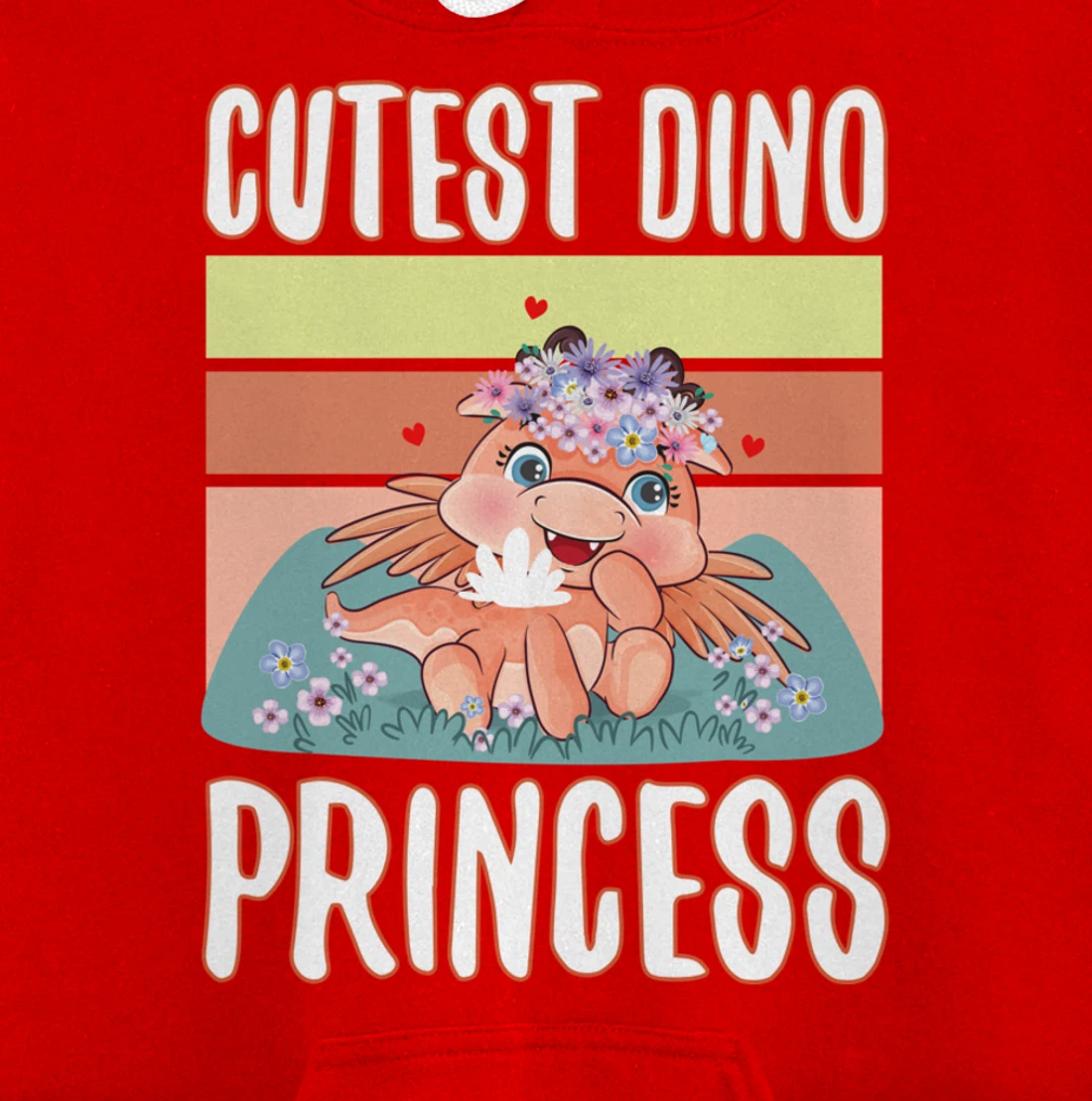 Cute dino raptor fossil animal lover trex dinosaur princess Pullover Hoodie