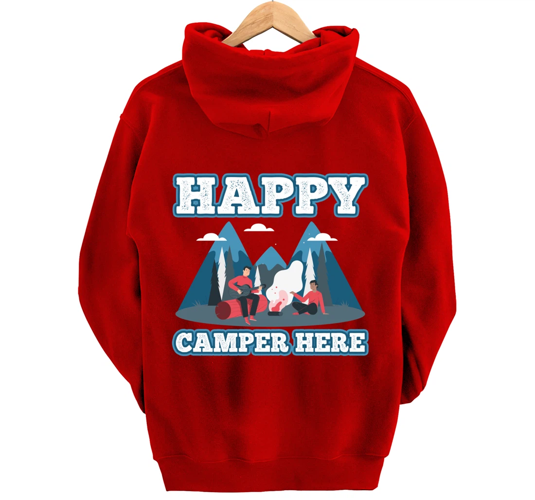 Hiking mountains climbing cliffs road adventure fun camping Pullover Hoodie