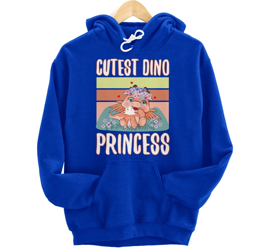 Cute dino raptor fossil animal lover trex dinosaur princess Pullover Hoodie