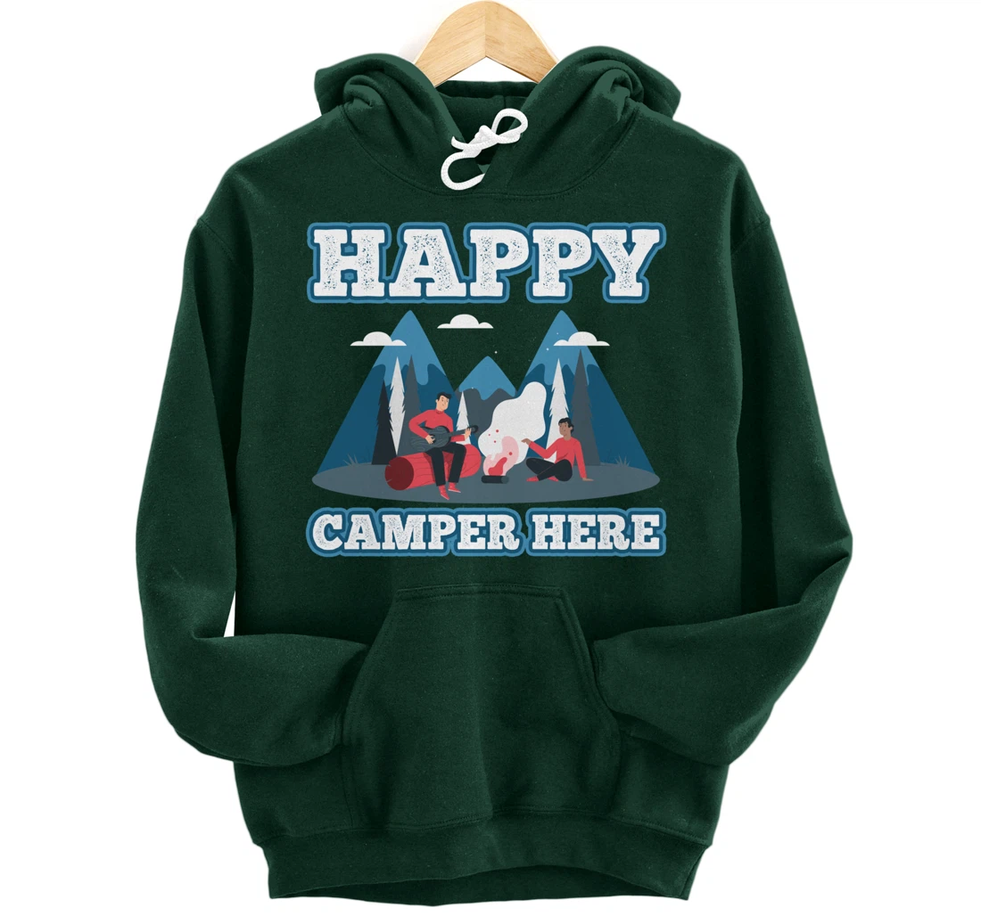 Hiking mountains climbing cliffs road adventure fun camping Pullover Hoodie