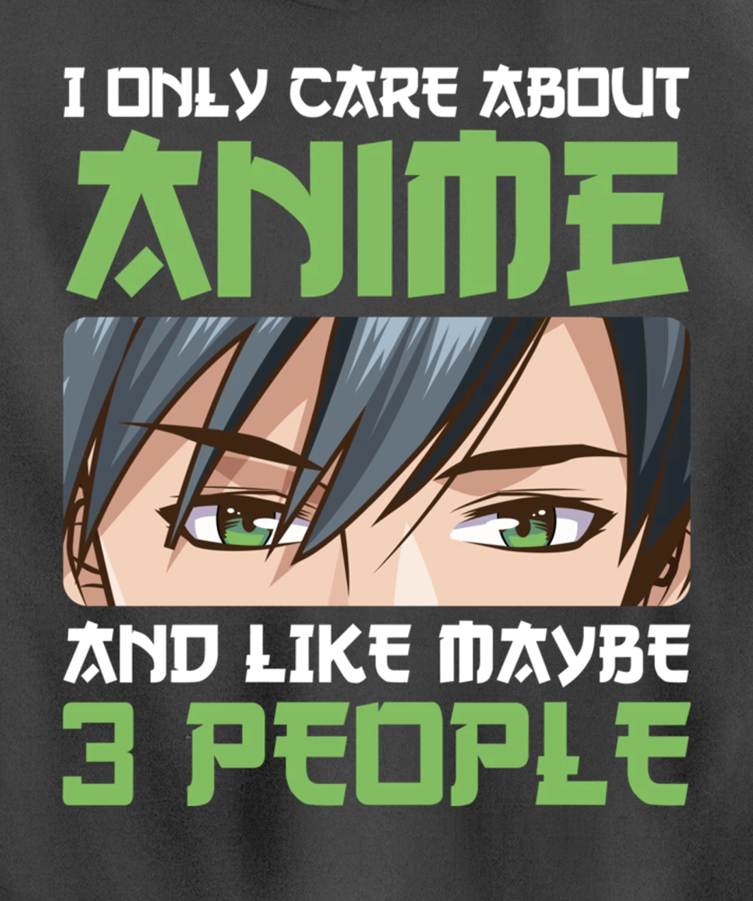 I Only Care About Anime And Maybe Like 3 People Anime Boy Pullover Hoodie