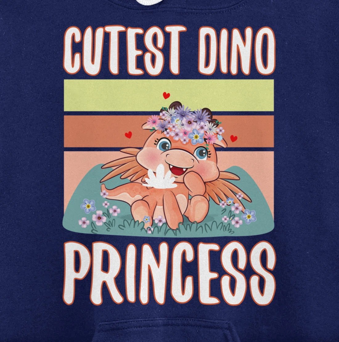 Cute dino raptor fossil animal lover trex dinosaur princess Pullover Hoodie