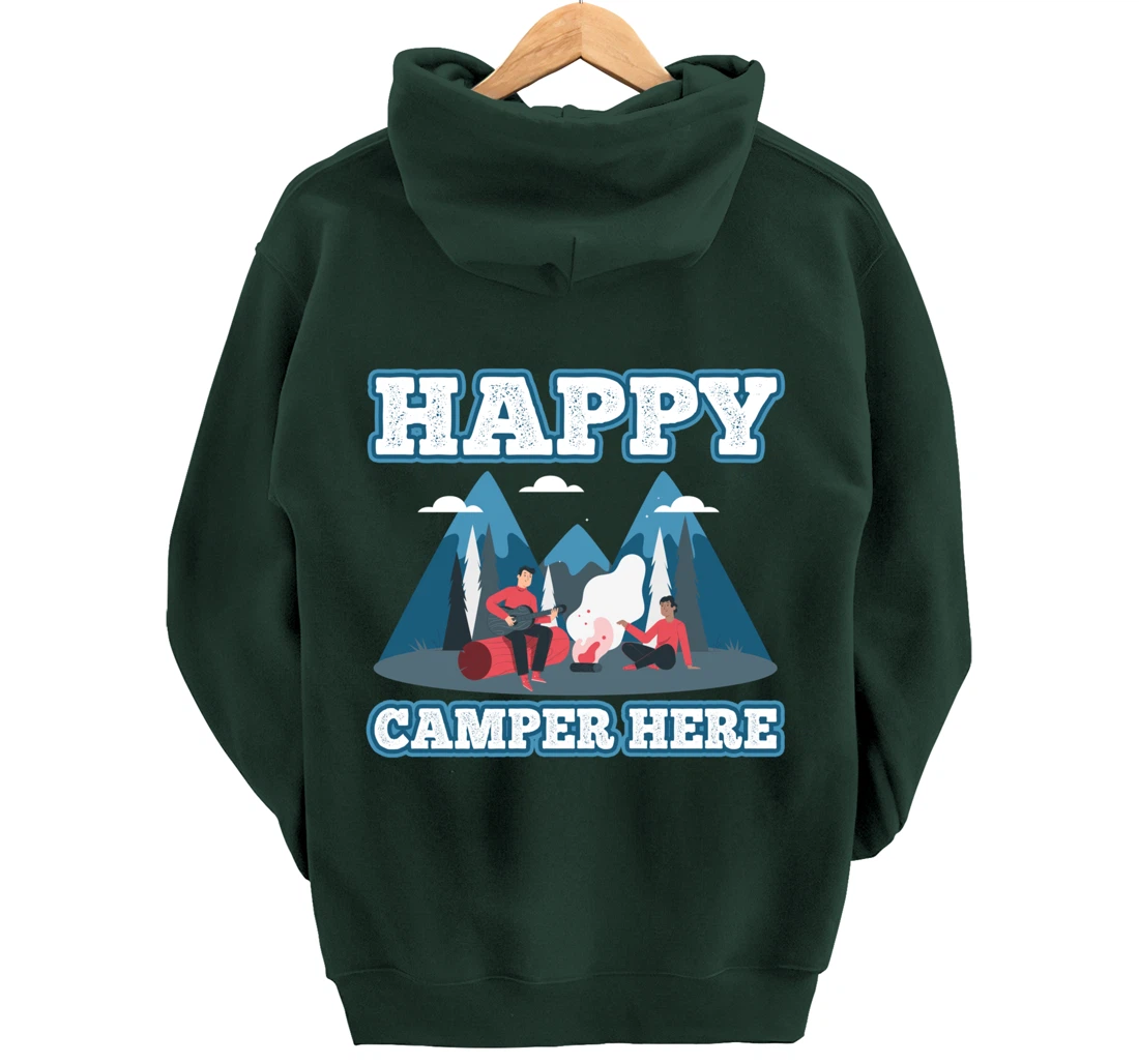 Hiking mountains climbing cliffs road adventure fun camping Pullover Hoodie