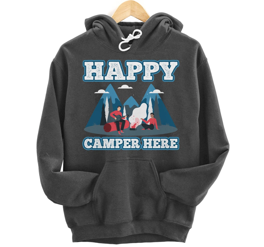 Hiking mountains climbing cliffs road adventure fun camping Pullover Hoodie