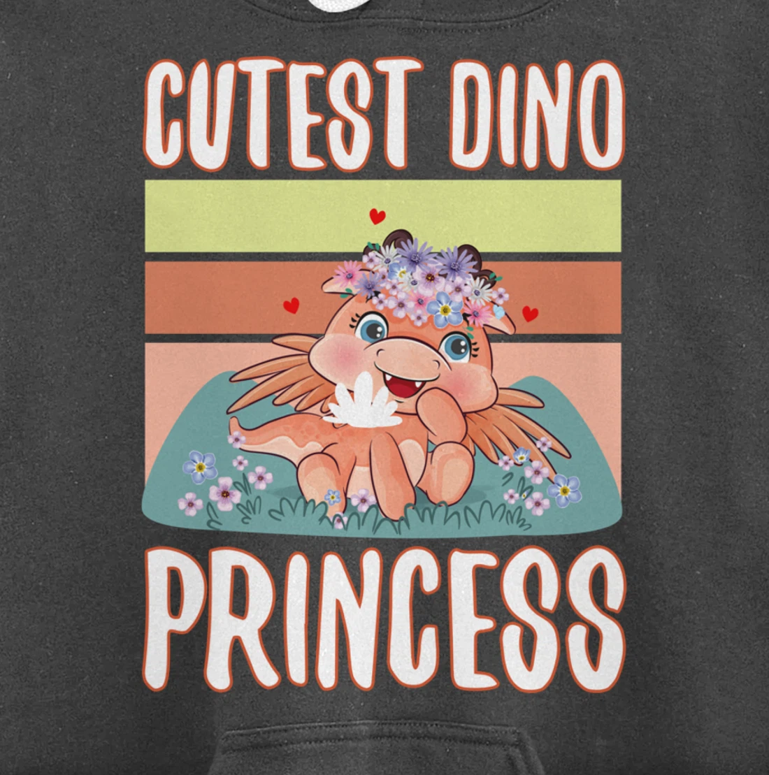 Cute dino raptor fossil animal lover trex dinosaur princess Pullover Hoodie