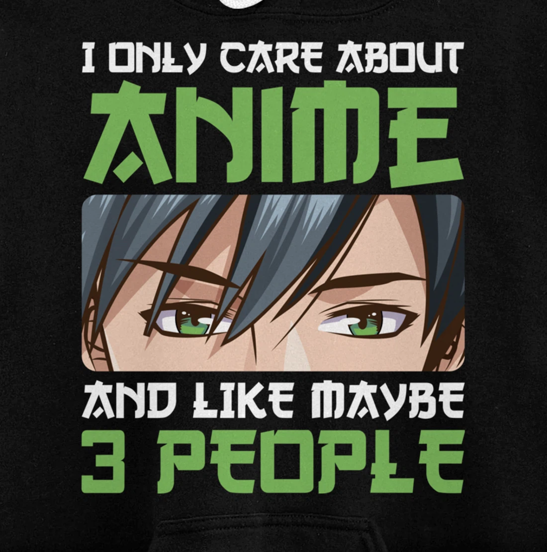 I Only Care About Anime And Maybe Like 3 People Anime Boy Pullover Hoodie