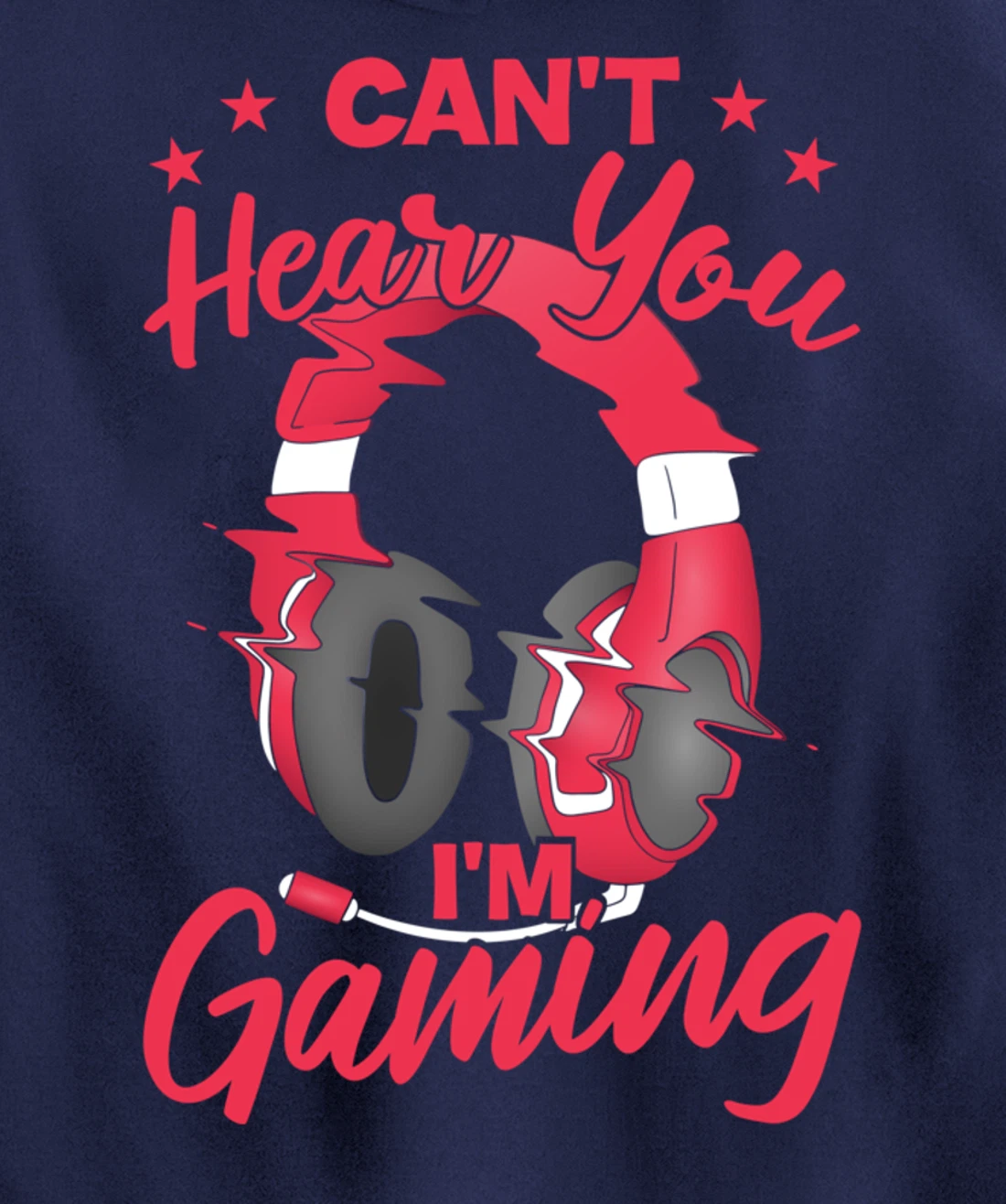 Video Gamer Can'T Hear You I'M Gaming Pullover Hoodie