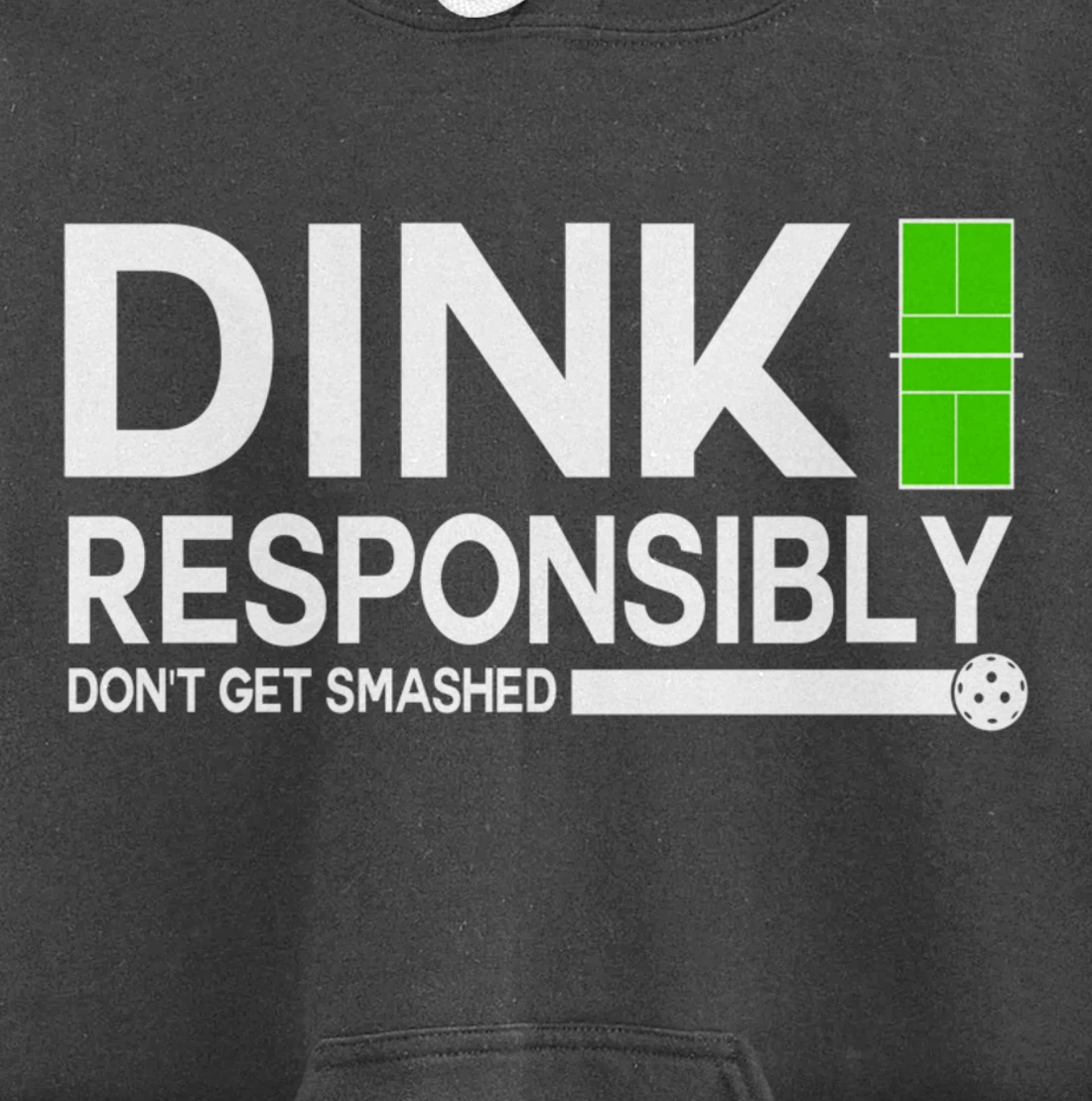 Dink Responsibly Funny Pickleball Dinking Sport Lover Pullover Hoodie